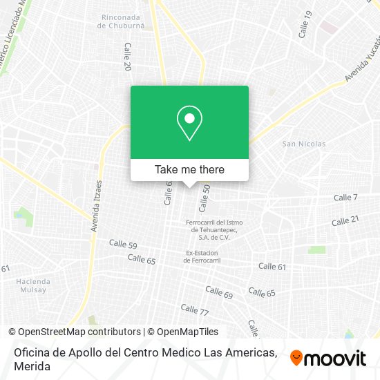 Mapa de Oficina de Apollo del Centro Medico Las Americas