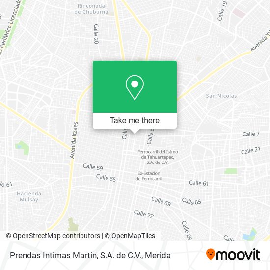 Prendas Intimas Martin, S.A. de C.V. map