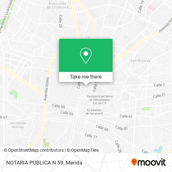 Mapa de NOTARIA PUBLICA N 59