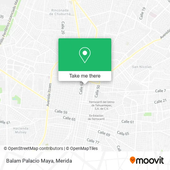 Balam Palacio Maya map