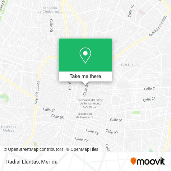 Radial Llantas map
