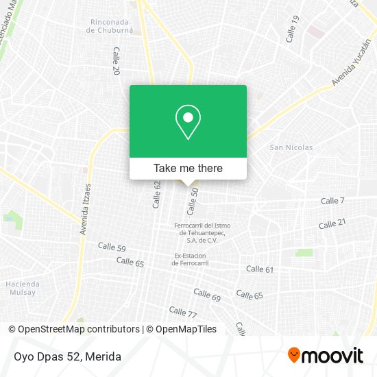Mapa de Oyo Dpas 52