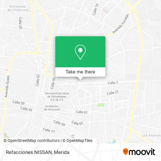 Refacciones NISSAN map