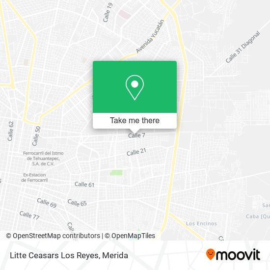 Mapa de Litte Ceasars Los Reyes