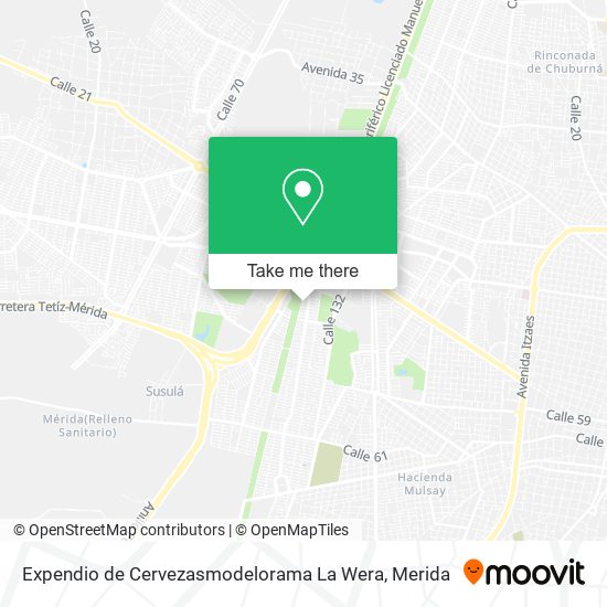 Mapa de Expendio de Cervezasmodelorama La Wera