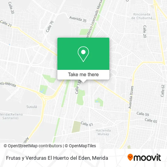 Mapa de Frutas y Verduras El Huerto del Eden