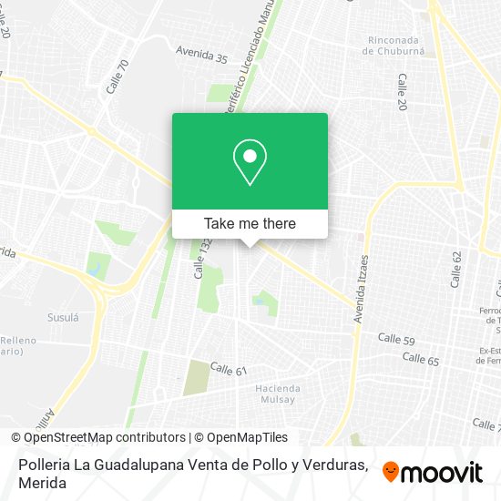 Polleria La Guadalupana Venta de Pollo y Verduras map