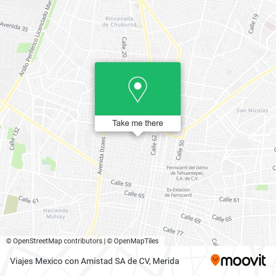 Viajes Mexico con Amistad SA de CV map