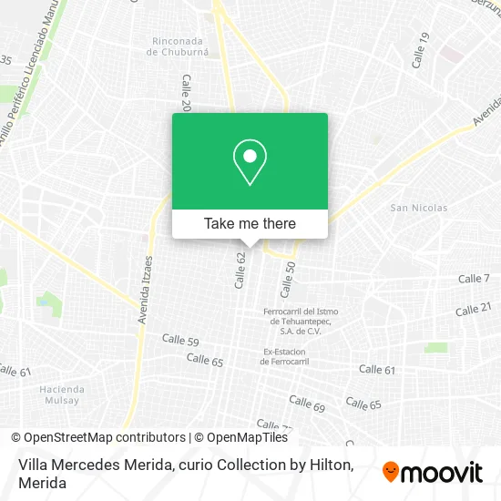 Mapa de Villa Mercedes Merida, curio Collection by Hilton