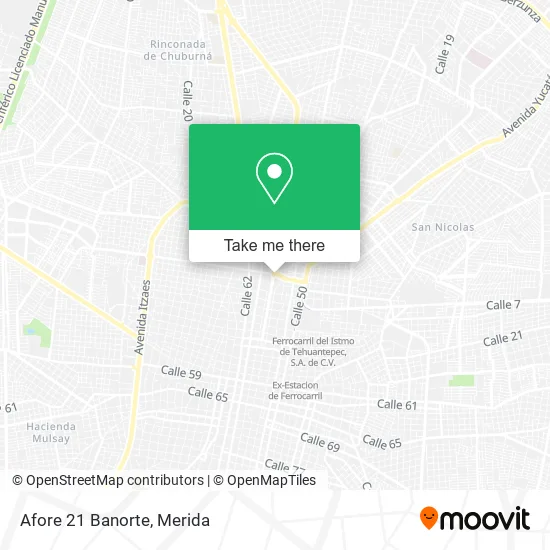 Mapa de Afore 21 Banorte