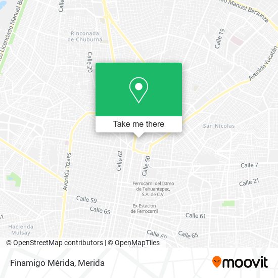Mapa de Finamigo Mérida