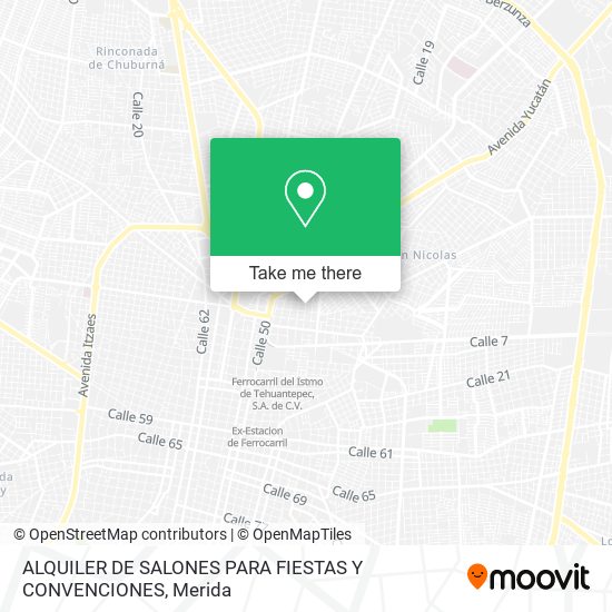 ALQUILER DE SALONES PARA FIESTAS Y CONVENCIONES map