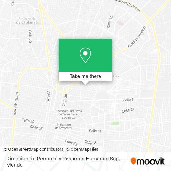 Direccion de Personal y Recursos Humanos Scp map