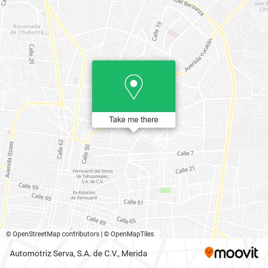 Automotriz Serva, S.A. de C.V. map