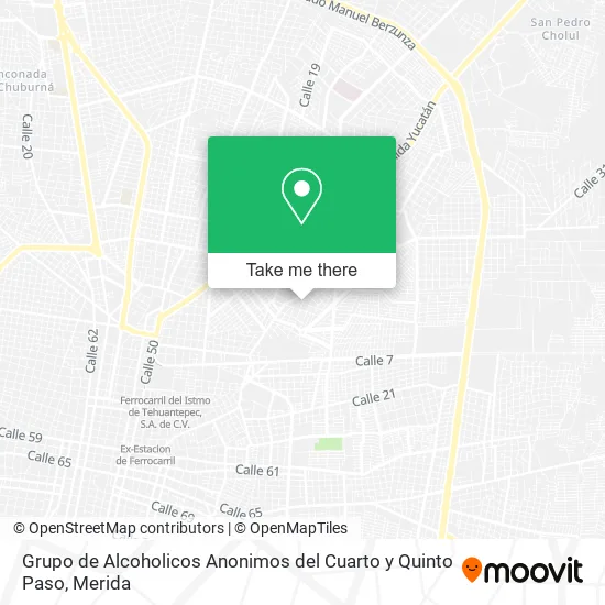 Mapa de Grupo de Alcoholicos Anonimos del Cuarto y Quinto Paso