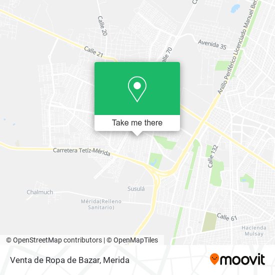 Mapa de Venta de Ropa de Bazar