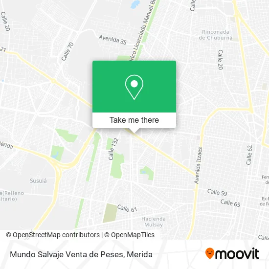 Mundo Salvaje Venta de Peses map