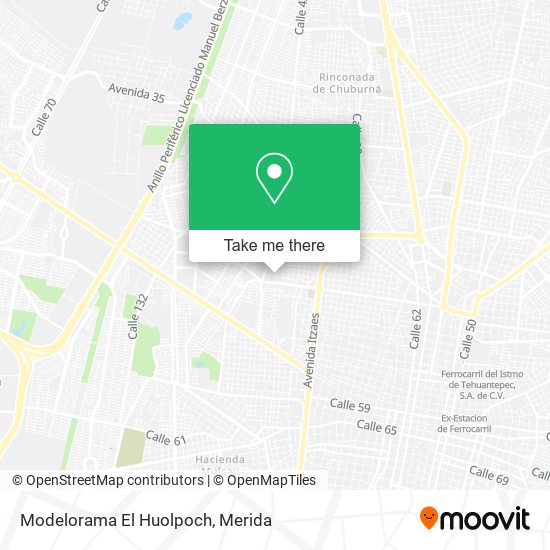 Mapa de Modelorama El Huolpoch