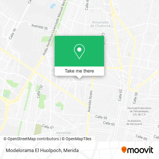 Mapa de Modelorama El Huolpoch