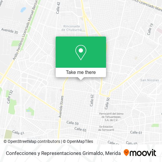 Mapa de Confecciones y Representaciones Grimaldo