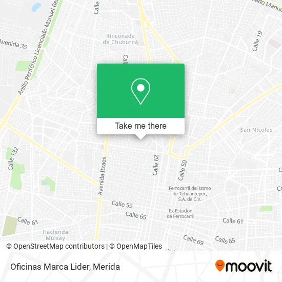Oficinas Marca Lider map