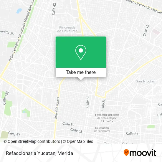 Refaccionaria Yucatan map