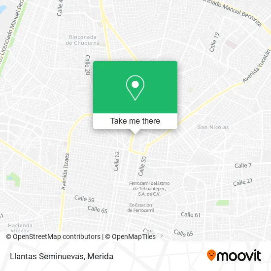 Mapa de Llantas Seminuevas