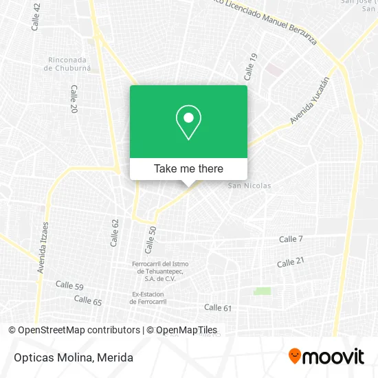 Opticas Molina map