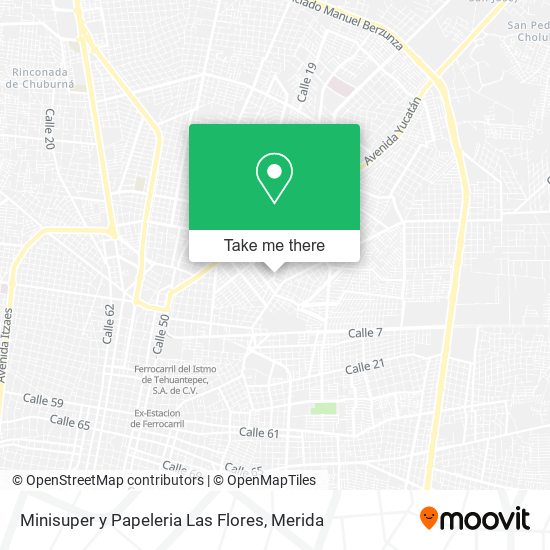 Minisuper y Papeleria Las Flores map