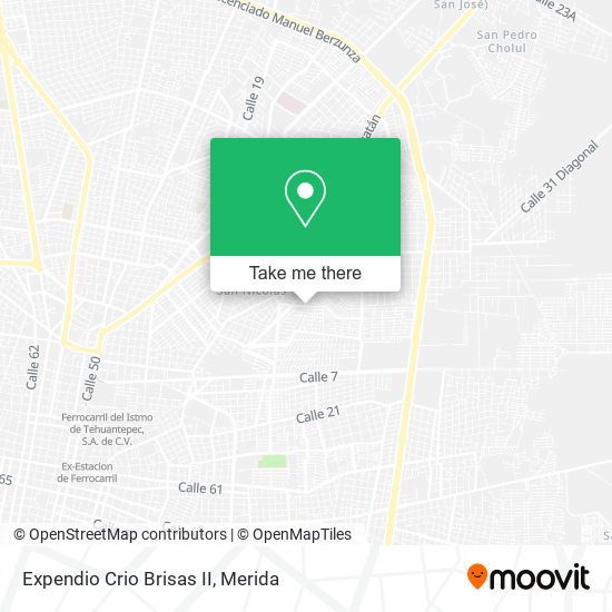 Expendio Crio Brisas II map