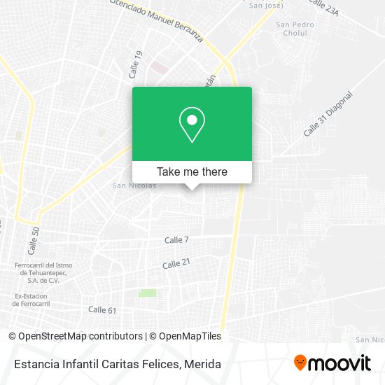Mapa de Estancia Infantil Caritas Felices