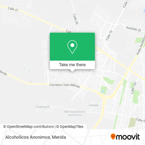 Alcoholicos Anonimos map
