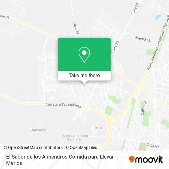 Mapa de El Sabor de los Almendros Comida para Llevar