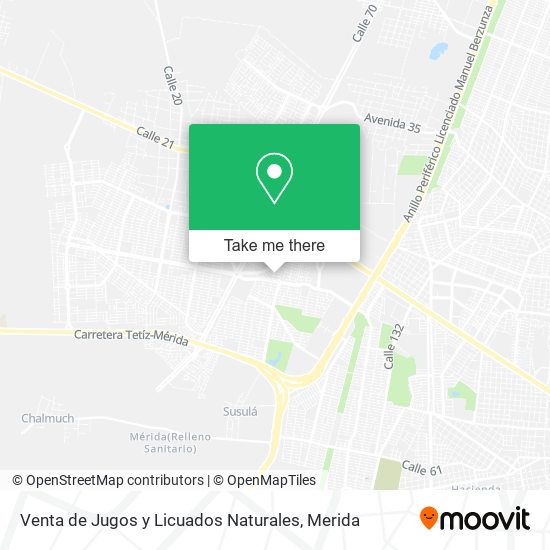 Mapa de Venta de Jugos y Licuados Naturales