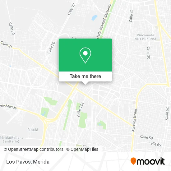 Los Pavos map