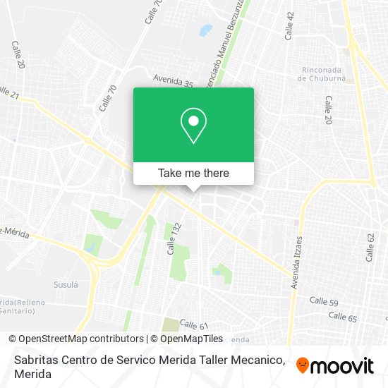 Sabritas Centro de Servico Merida Taller Mecanico map