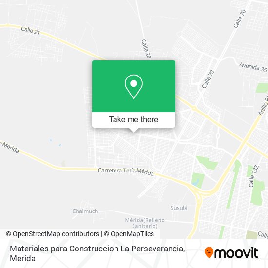 Mapa de Materiales para Construccion La Perseverancia