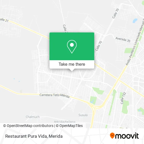 Restaurant Pura Vida map