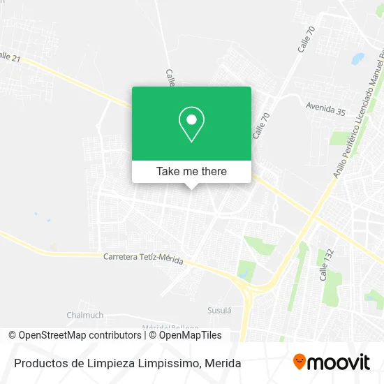 Productos de Limpieza Limpissimo map