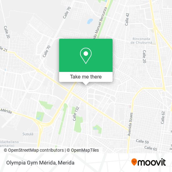Olympia Gym Mérida map