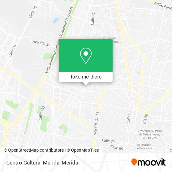 Mapa de Centro Cultural Merida