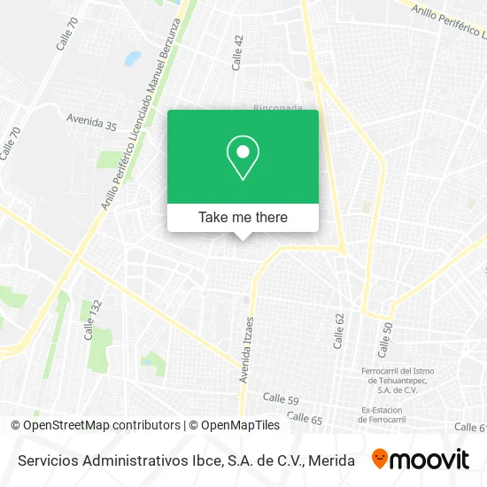 Mapa de Servicios Administrativos Ibce, S.A. de C.V.