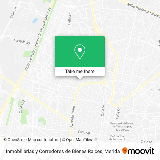 Inmobiliarias y Corredores de Bienes Raices map