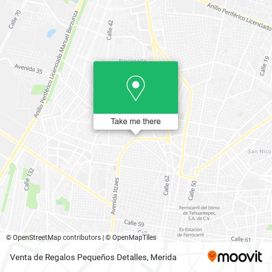 Mapa de Venta de Regalos Pequeños Detalles
