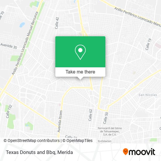 Mapa de Texas Donuts and Bbq