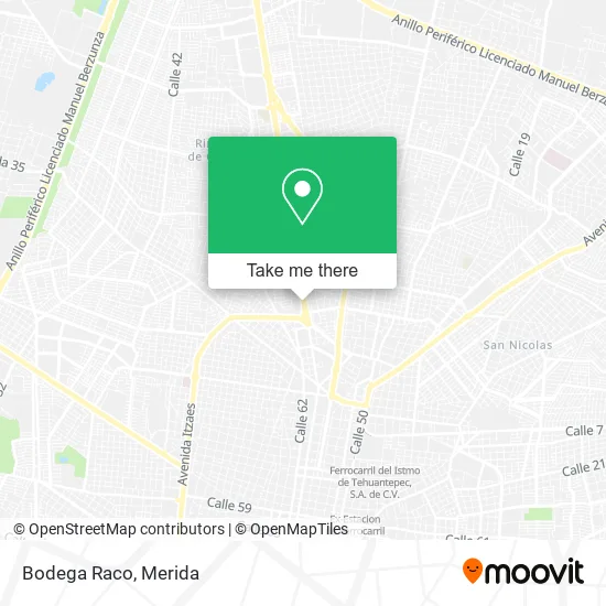 Mapa de Bodega Raco