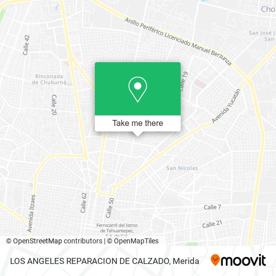 Mapa de LOS ANGELES REPARACION DE CALZADO