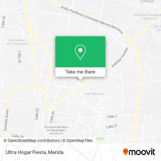 Ultra Hogar Fiesta map