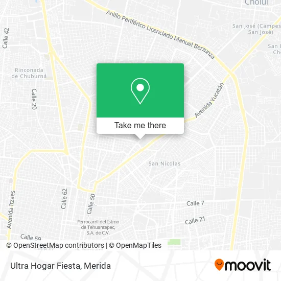Ultra Hogar Fiesta map