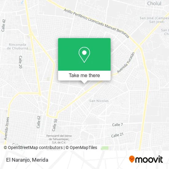 Mapa de El Naranjo